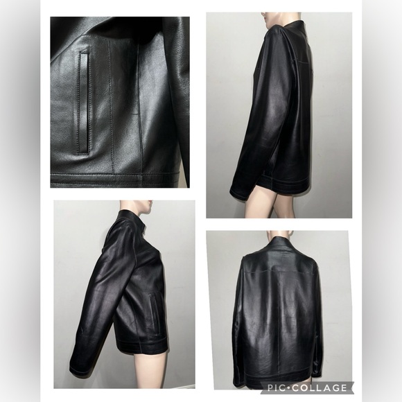 ASTON reversible Lambskin Leather Jacket 40 - Picture 5 of 11